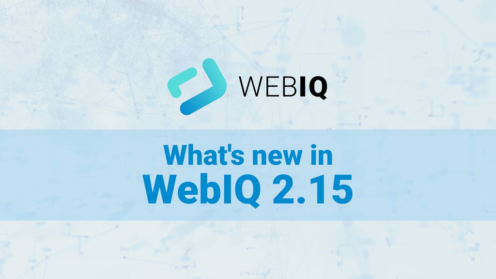 Das ist neu in WebIQ 2.15